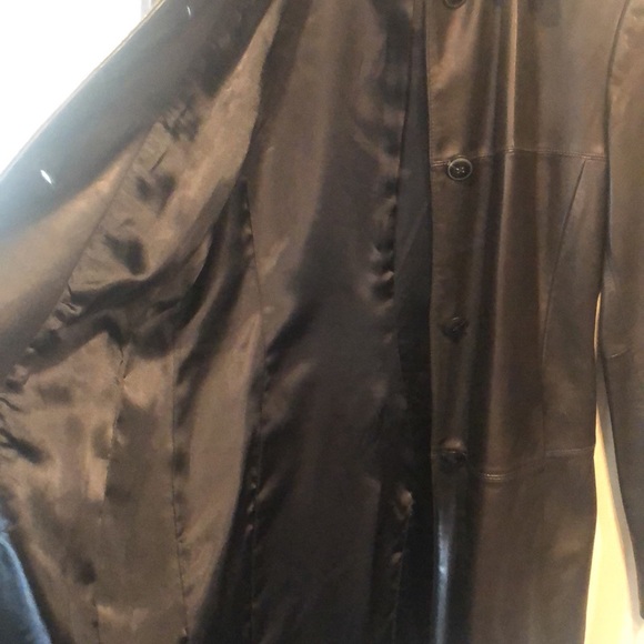 Classiques Entier 100% lambskin leather trenchcoat. Size S - Picture 8 of 8